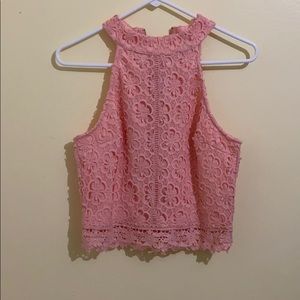 Pink Halter Blouse